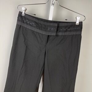 Express Design Studio Editor Pants Womens Size 6‎ Black Trouser Career Y2K